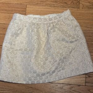 GAP Cream And Gold Mini Skirt